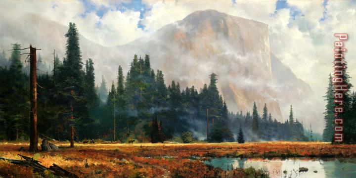Thomas Kinkade Yosemite Meadow